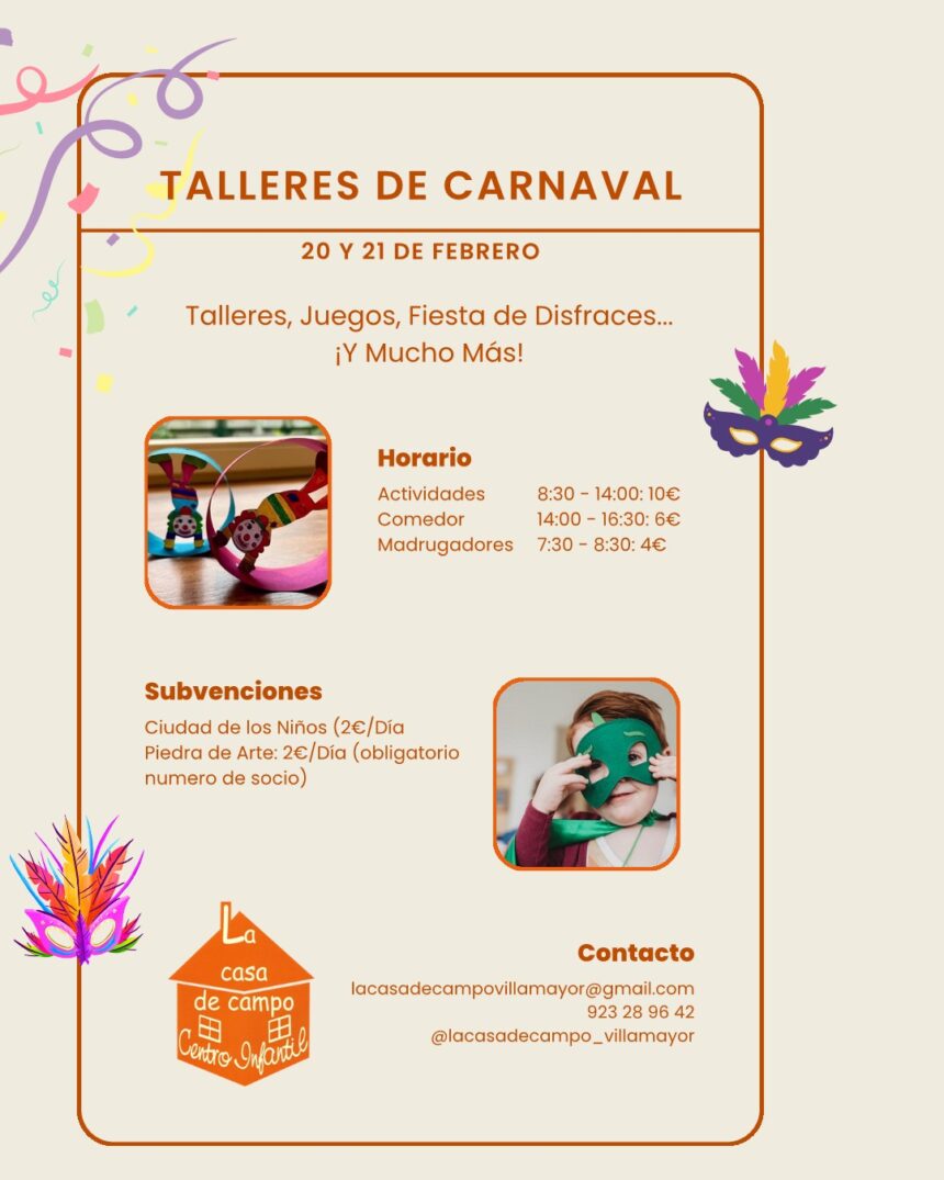 Talleres Carnaval 2023